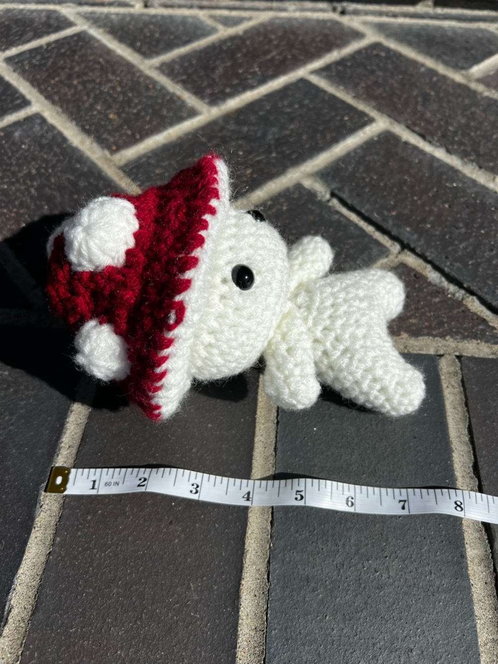 Hand Crocheted Little Mushroom Guy Stuffed Animal Plushie! - Picture 13 of 17